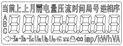 寧波三星dts188三相四線(xiàn)電表顯示界面15
