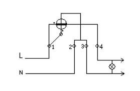 單相電表直接接入式接線(xiàn)圖