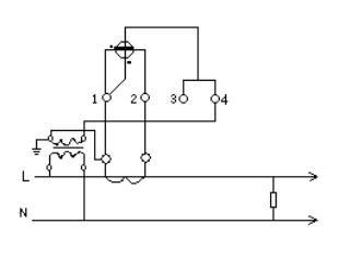 單相電表互感器接入式接線(xiàn)圖